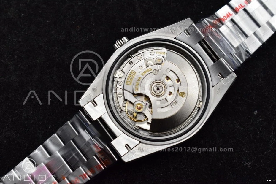 V4 DayDate Weighted Roman President Steel GMF 40 Tungsten Bracelet Markers Dial A3255 Blue 904L On 0415